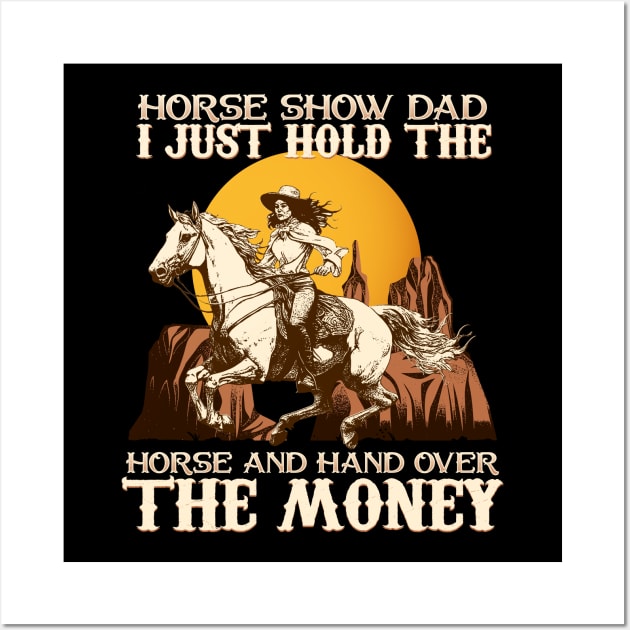 Driving My Husband Crazy One Horse At A Time Wall Art by biNutz